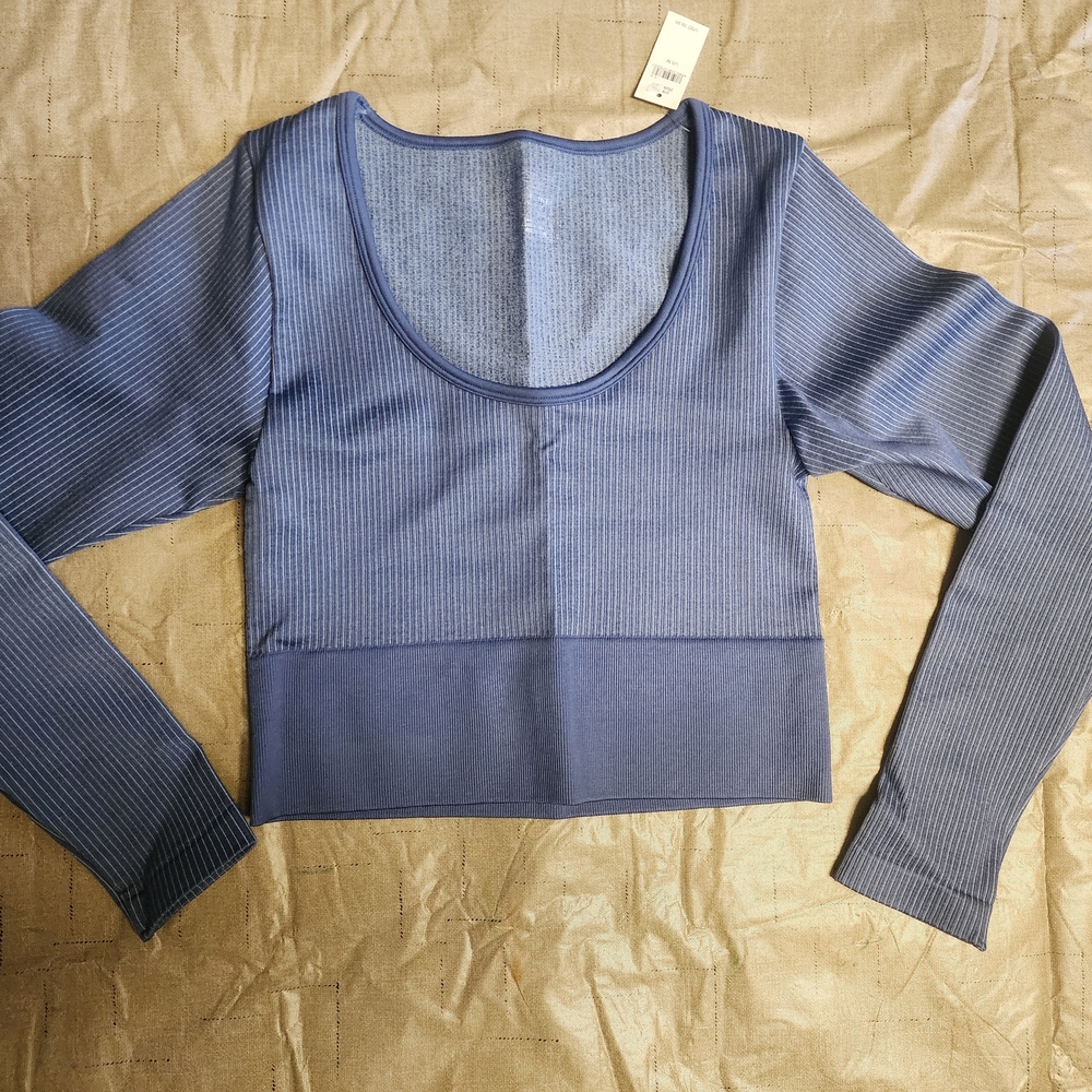 Blue Long Sleeve Women's Top